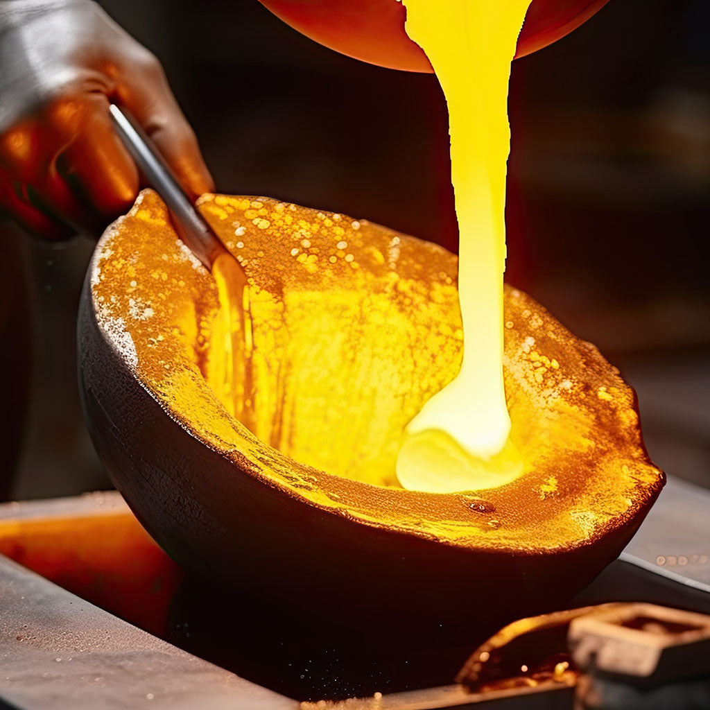 SMO Gold recycled melted gold pour