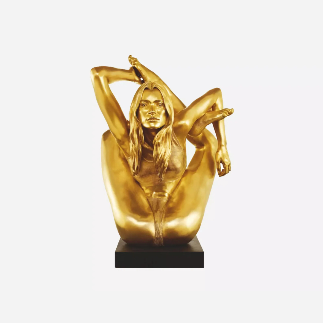 Solid gold statue of a woman